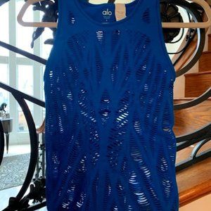 Very Cool Cobalt cut-out work out tan